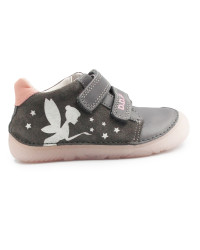 Półbuty Dla Dziewczynek Na Jesień Świecące w Ciemności Wróżki DD STEP S073-52165AM Dark Grey