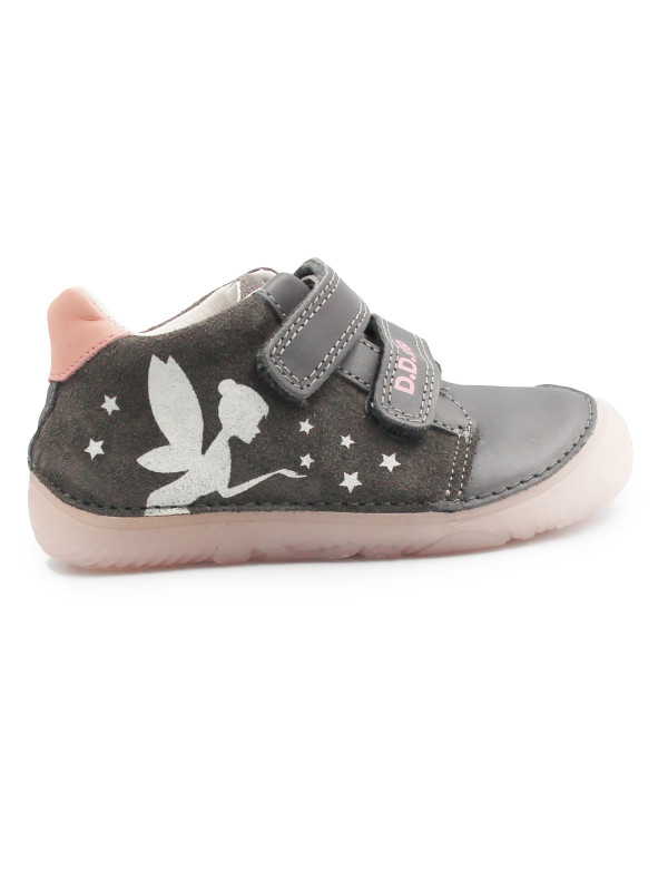Półbuty Dla Dziewczynek Na Jesień Świecące w Ciemności Wróżki DD STEP S073-52165AM Dark Grey