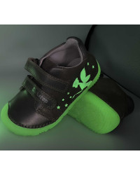 Półbuty Dla Dziewczynek Świecące w Ciemności Barefoot DD STEP S073-52165BM Champagne