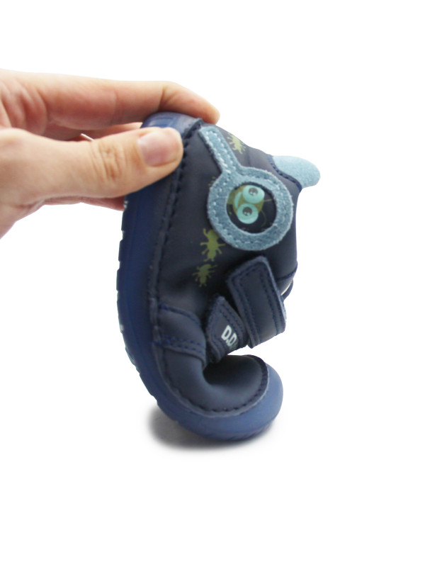 Półbuty Dla Chłopczyka na Wiosnę Barefoot DD STEP S070-52576 Bermuda Blue