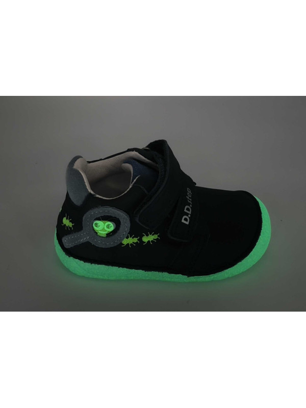 Półbuty Dla Chłopczyka na Wiosnę Barefoot DD STEP S070-52576 Bermuda Blue