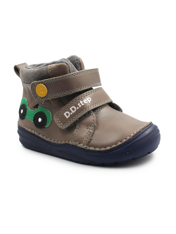 Ocieplane Buty Dziecięce Na Zimę i Jesień Dla Chłopczyków DD STEP S071-52771B Dark Grey