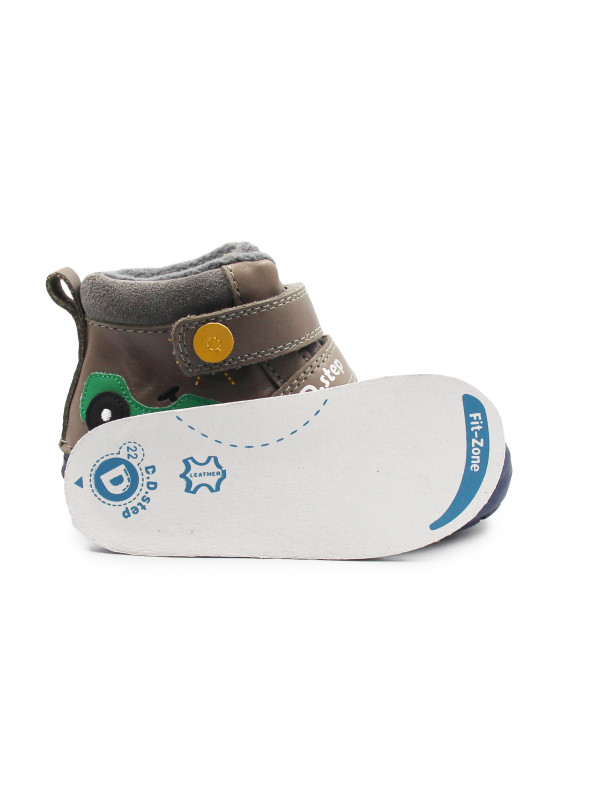 Ocieplane Buty Dziecięce Na Zimę i Jesień Dla Chłopczyków DD STEP S071-52771B Dark Grey