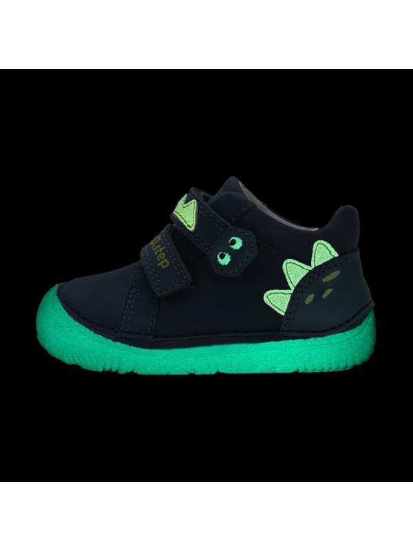 Buty Na Wiosnę Dla Chłopczyków Barefoot Świecąca Podeszwa w Ciemności DD STEP S073-52875V Royal Blue