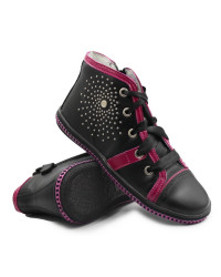 Sznurowane Trzewiki Trampki Do Szkoły Dziewczęce Na Jesień Bartek W-74254/SZ/00E