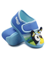 Kapcie Dziecięce Do Szkoły i Przedszkola Na Rzep Bartek 87851-17 Pieski Bluey