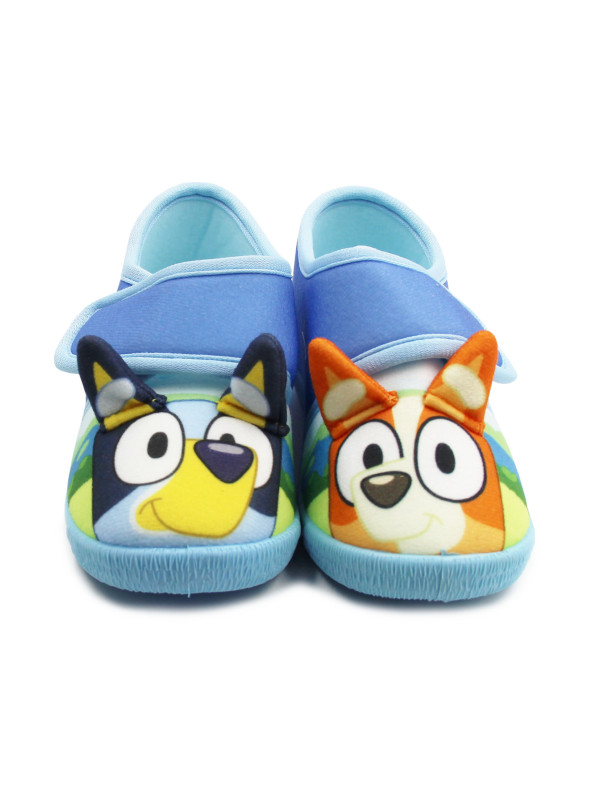 Kapcie Dziecięce Do Szkoły i Przedszkola Na Rzep Bartek 87851-17 Pieski Bluey