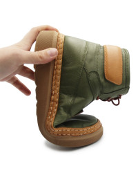 Trzewiki dla kobiet na jesień zimę Manitu 990354-07 grun