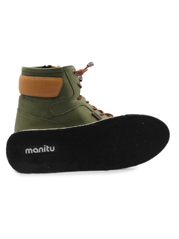 Trzewiki dla kobiet na jesień zimę Manitu 990354-07 grun