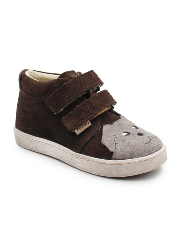 Wiosenne buty dla chłopca ze skóry naturalnej Ameko alex-brązowy