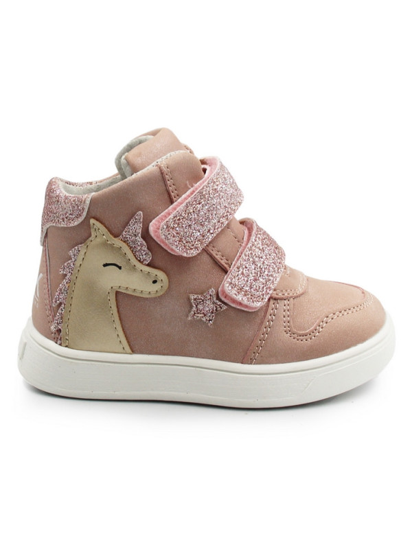 Brokatowe buciki dla dziewczynek na wiosne jednorożec Wojtyłko 1T26080