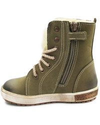 Kozaki dla chłopca na zimę ocieplane wełną Emel e 2651-7