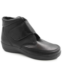 Skórzane buty damskie ocieplane na zimę Comfortabel 990223-01 czarne