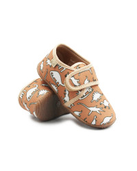 Kapcie Dziecięce Do Szkoły i Przedszkola Na Rzep Emel ek 5000B-11