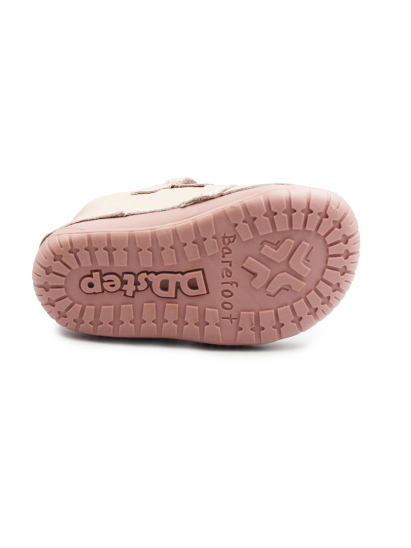 Buciki Dla Dziewczynki Na Wiosnę Barefoot Motylek DD STEP S070-52656T Baby Pink