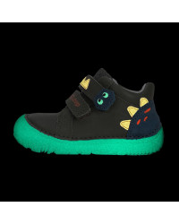 Buty Dziecięce Na Jesień Dla Chłopczyka Podeszwa Barefoot Świecące w Ciemności DD STEP S073-52875AZ Khaki