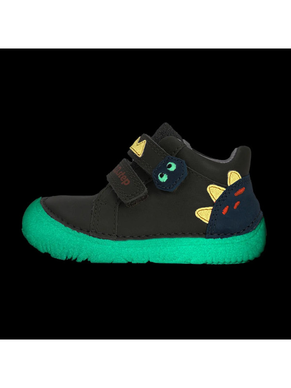 Buty Dziecięce Na Jesień Dla Chłopczyka Podeszwa Barefoot Świecące w Ciemności DD STEP S073-52875AZ Khaki