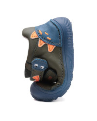 Buty Dziecięce Na Jesień Dla Chłopczyka Podeszwa Barefoot Świecące w Ciemności DD STEP S073-52875AZ Khaki