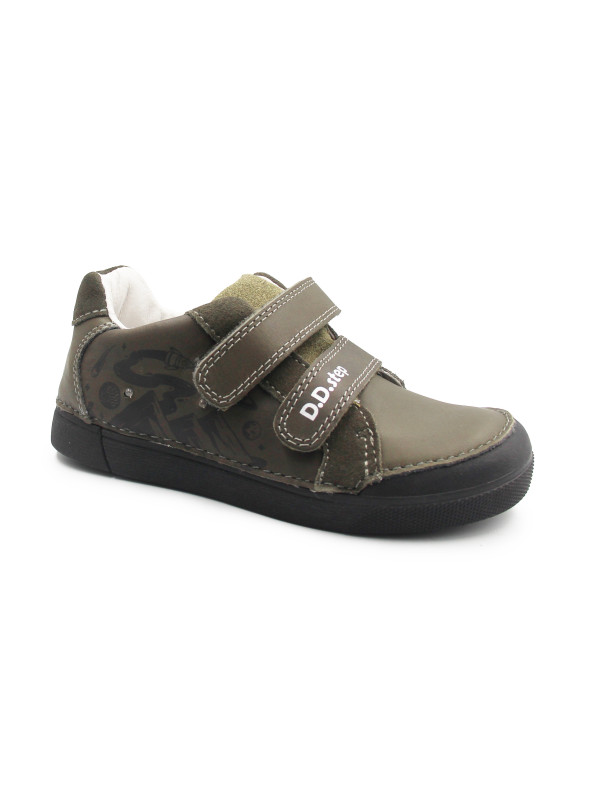 Chłopięce Buty Na Wiosnę Półbuty LED DD STEP S068-52288MZ Khaki