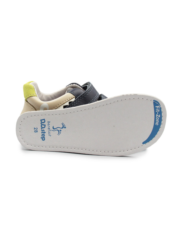 Chłopięce Buty Na Wiosnę Trzewiki Barefoot DD STEP S063-52328BM Royal Blue