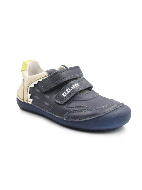 Chłopięce Buty Na Wiosnę Trzewiki Barefoot DD STEP S063-52328BM Royal Blue