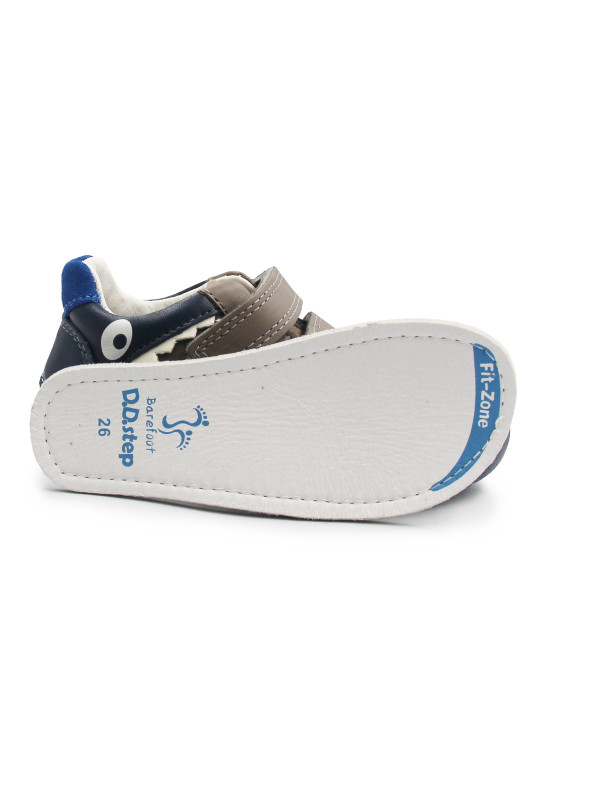 Chłopięce Buty Na Wiosnę Barefoot Brązowe DD STEP S063-52328AM+ Chocolate