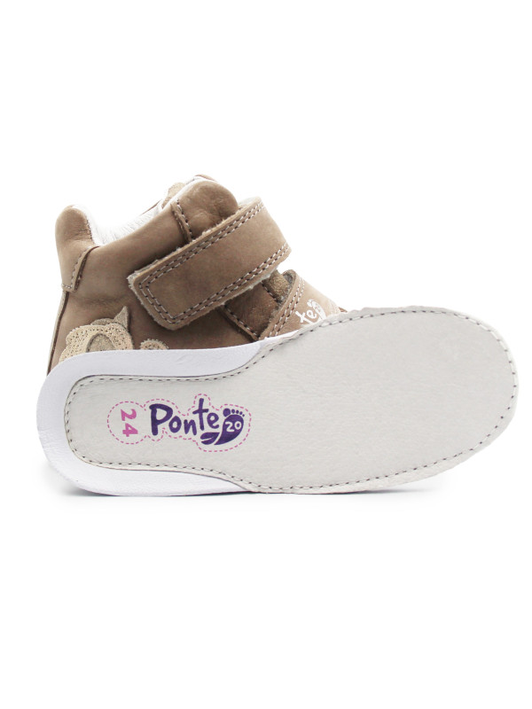 Buty Na Wiosnę z Jednorożcem za Kostkę Brązowe PONTE DA06-5-2678AU Bronze