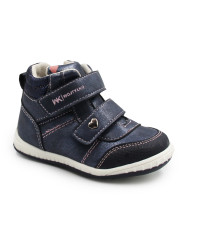 Dziewczęce Buty Na Jesień Błyszczące Wojtyłko 1T26082 Granat