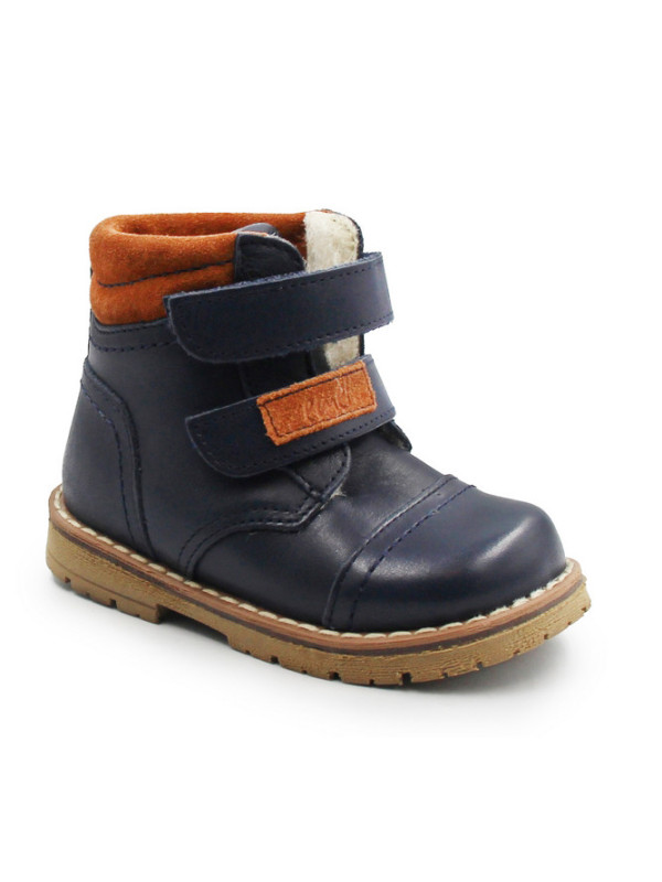 Trzewiki dla chłopca na zimę ocieplane wełną Emel ev 2447A-12