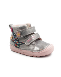 Buty Na Zimę Dla Dziewczynek Ocieplane Wnętrze Srebrne DD STEP S071-52810V Grey