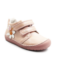 Buciki Dla Dziewczynki Na Wiosnę Barefoot Motylek DD STEP S070-52656T Baby Pink