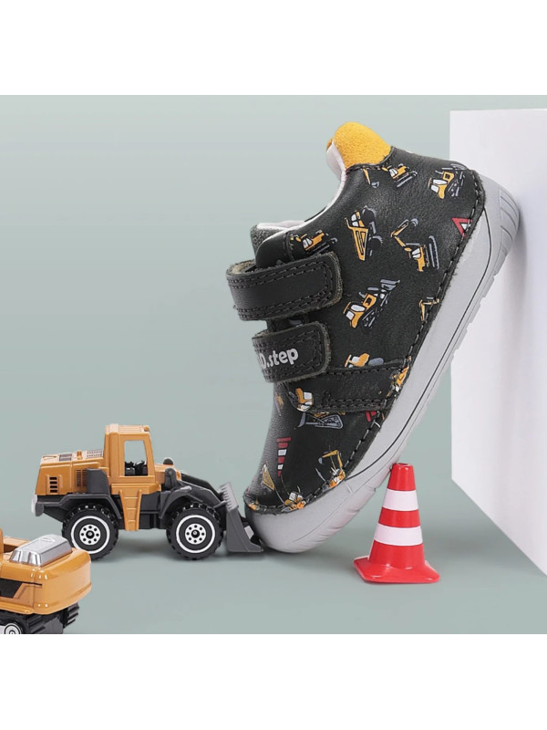 Buty Na Wiosnę Dla Chłopczyka Barefoot w Koparki DD STEP S070-52480A Dark Grey