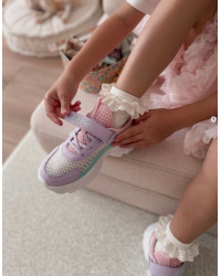 Buty Do Szkoły Dla Dziewczynek Sportowe Adidasy z Siatką Bartek 87008-16