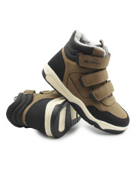 Ocieplane Buty Na Jesień i Zimę Dla Chłopca Młodzieżowe Wojtyłko 5Z26104 Brązowy