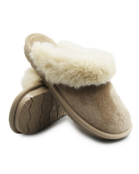 Kapcie Domowe Na jesień i Zimę Damskie Scholl BRIENNE MED MF308541561 Light Taupe