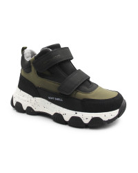 Ocieplane Buty Chłopięce na Jesień i Zimę Młodzieżowe Wojtyłko 5Z26103 Zielony