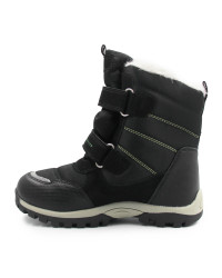 Czarne Śniegowce Chłopięce Młodzieżowe Wojtyłko 5ZŚ26114