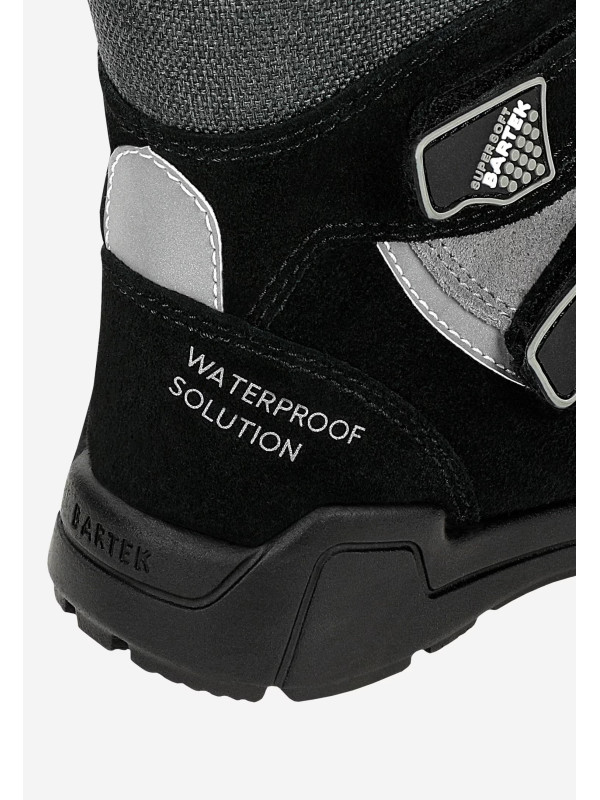 Wodoodporne Buty Dla Chłopca na Jesień i Zimę Czarne Bartek 88006-71