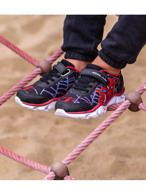 Sportowe Buty Do Szkoły Dla Chłopca Spider Man Bartek 87010-11 LED