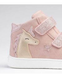 Brokatowe buciki dla dziewczynek na wiosne jednorożec Wojtyłko 1T26080