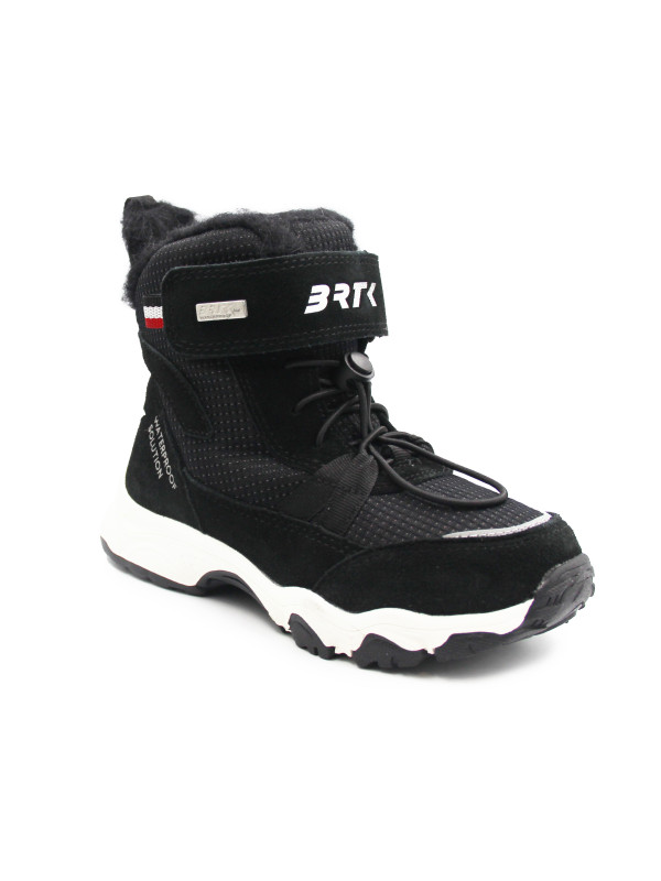 Dziecięce Buty Zimowe Ocieplane Czarne Wodoodporne Bartek 86307-81