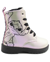 Holograficzne Buty Dla Dziewczynek Na Jesień z Ocieplanym Kocykiem Kozaki Stitch Bartek 88009-19