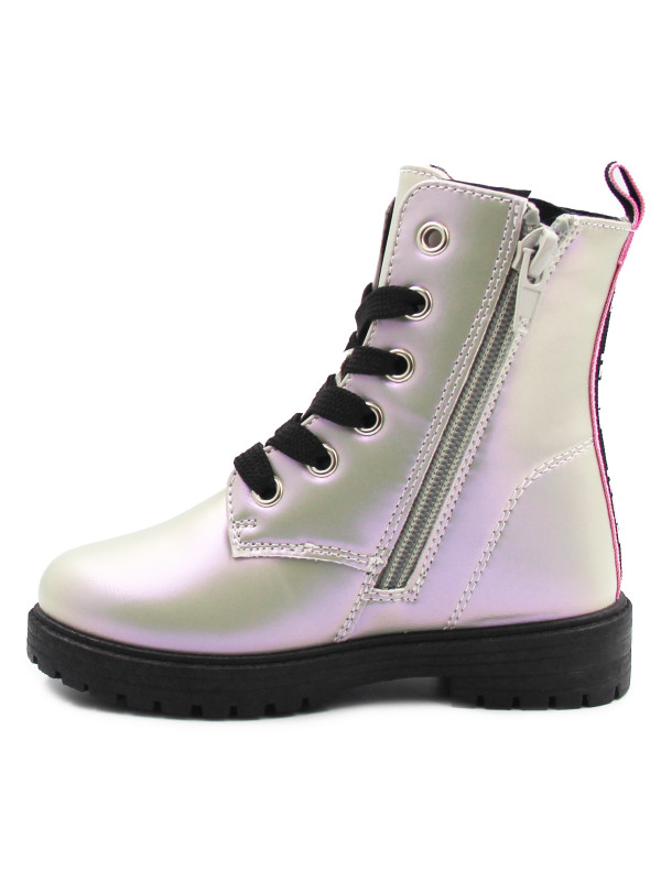 Holograficzne Buty Dla Dziewczynek Na Jesień z Ocieplanym Kocykiem Kozaki Stitch Bartek 88009-19