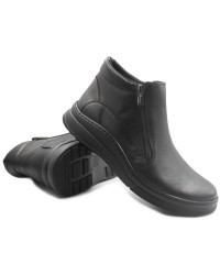 Damskie Buty Ocieplane Czarne Botki Helios 595