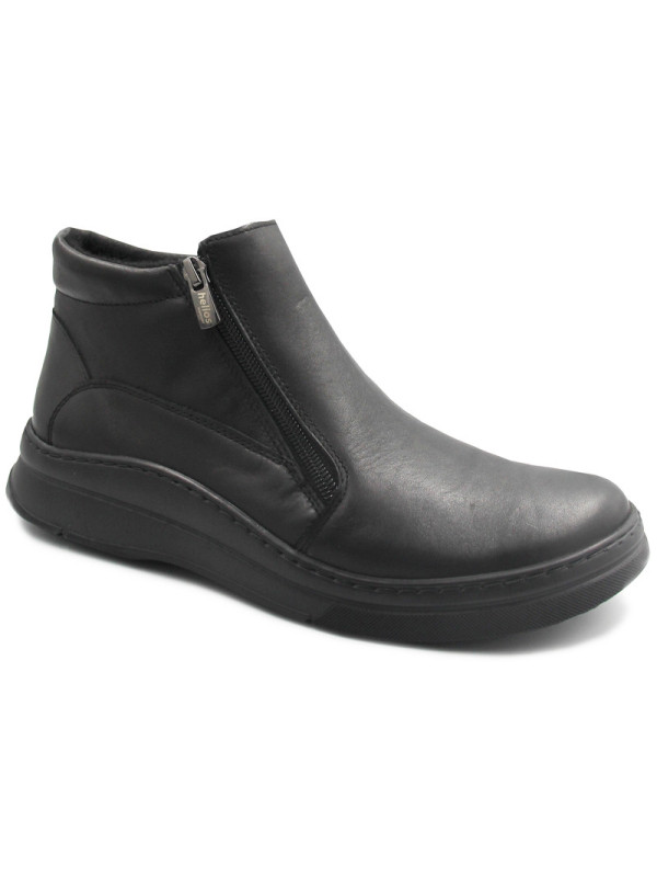 Damskie Buty Ocieplane Czarne Botki Helios 595