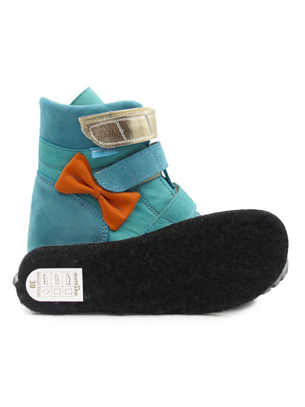 Buty ortopedyczne zimowe dla dziewczynki ocieplane wełną Aurelka 30