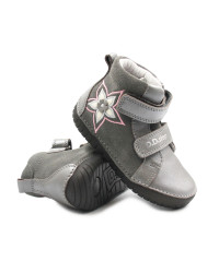 Buty Dziewczęce Na Wiosnę z Kwiatuszkiem DD STEP A050-52429BM Grey