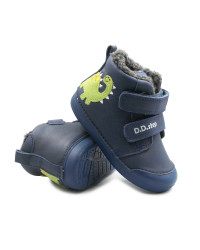 Buty Zimowe Dla Chłopczyka Ocieplane DD STEP W066-52525A Bermuda Blue