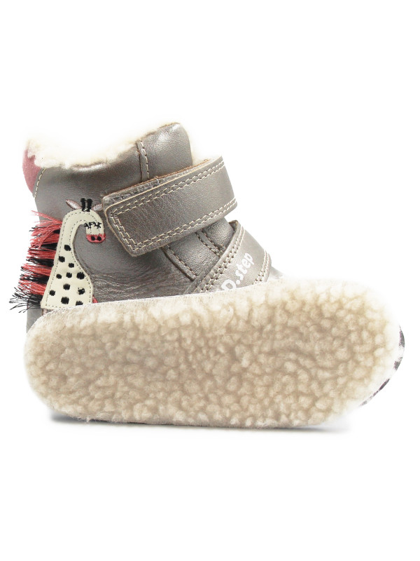 Ocieplane Buciki Dla Dziewczynki DD STEP W029-52766 Bronze