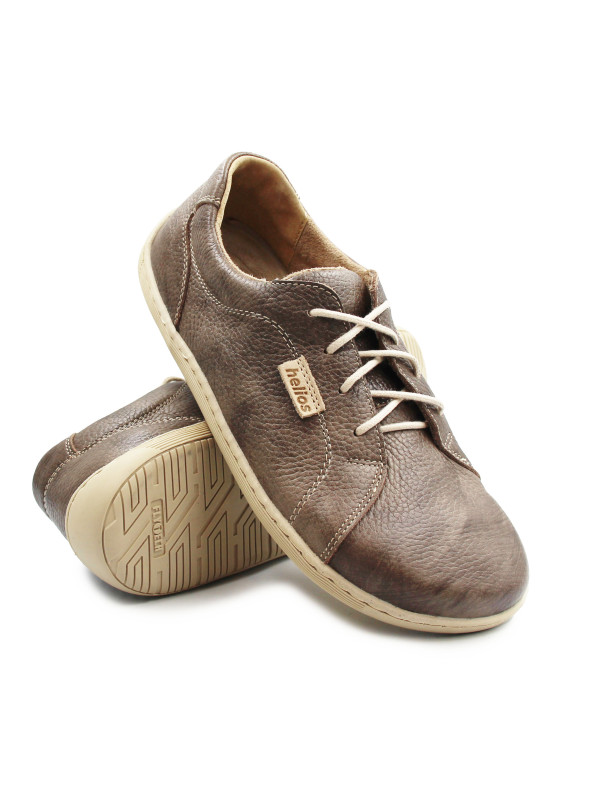 Damskie Buty Na Jesień Elastyczne Barefoot Na Szeroką Stopę Helios 451 ciemny n. Beż